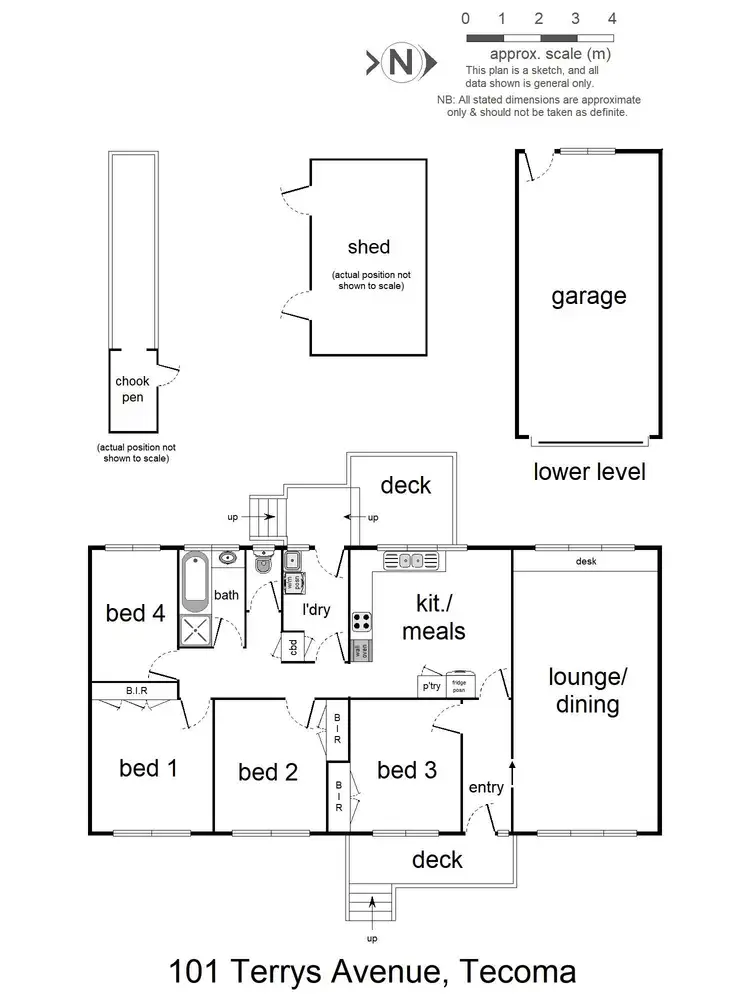 Floorplan of Homely house listing, 101 Terrys Avenue, Tecoma VIC 3160
