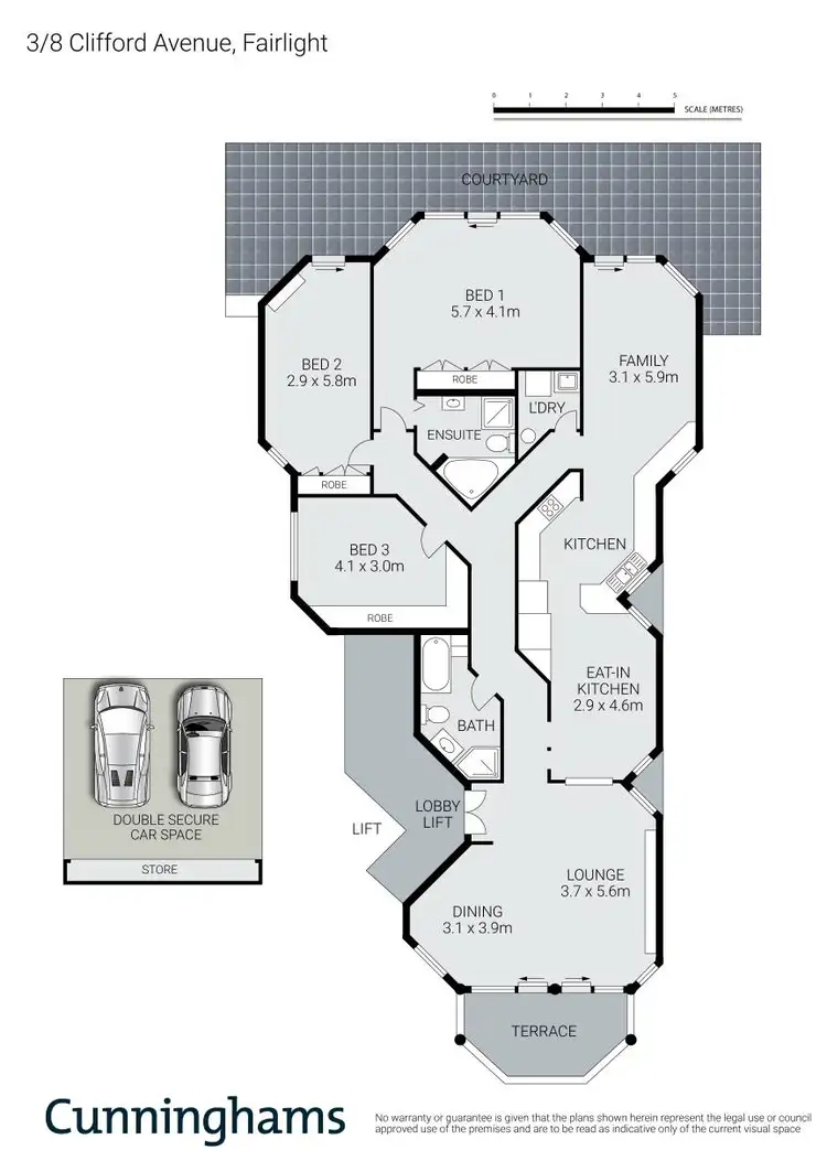 Floorplan of Homely unit listing, 3/8 Clifford Avenue, Fairlight NSW 2094
