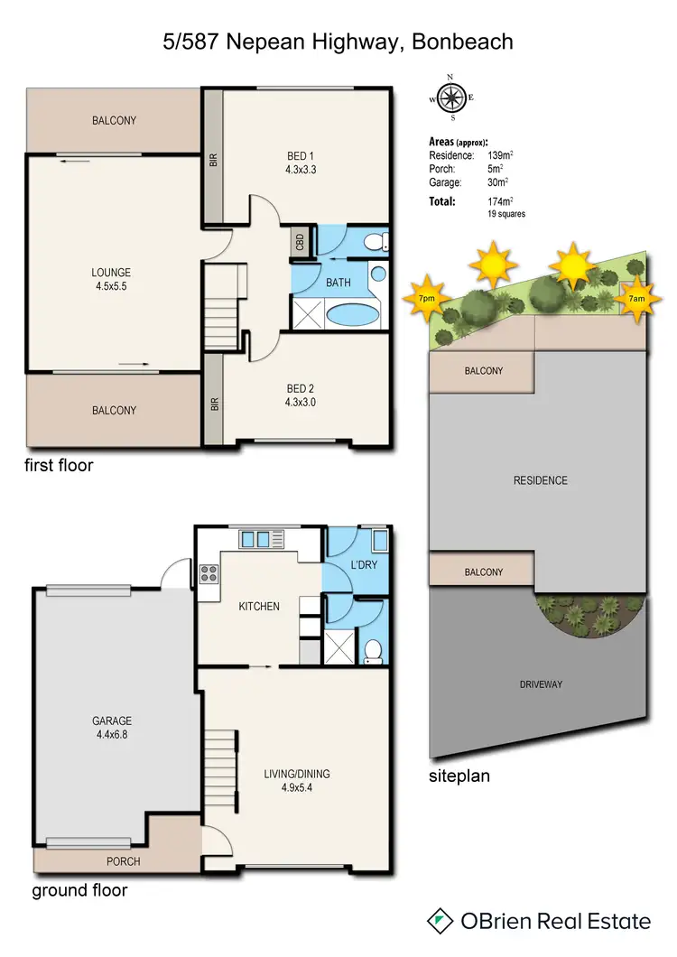 Floorplan of Homely townhouse listing, 5/587 Nepean Highway, Bonbeach VIC 3196