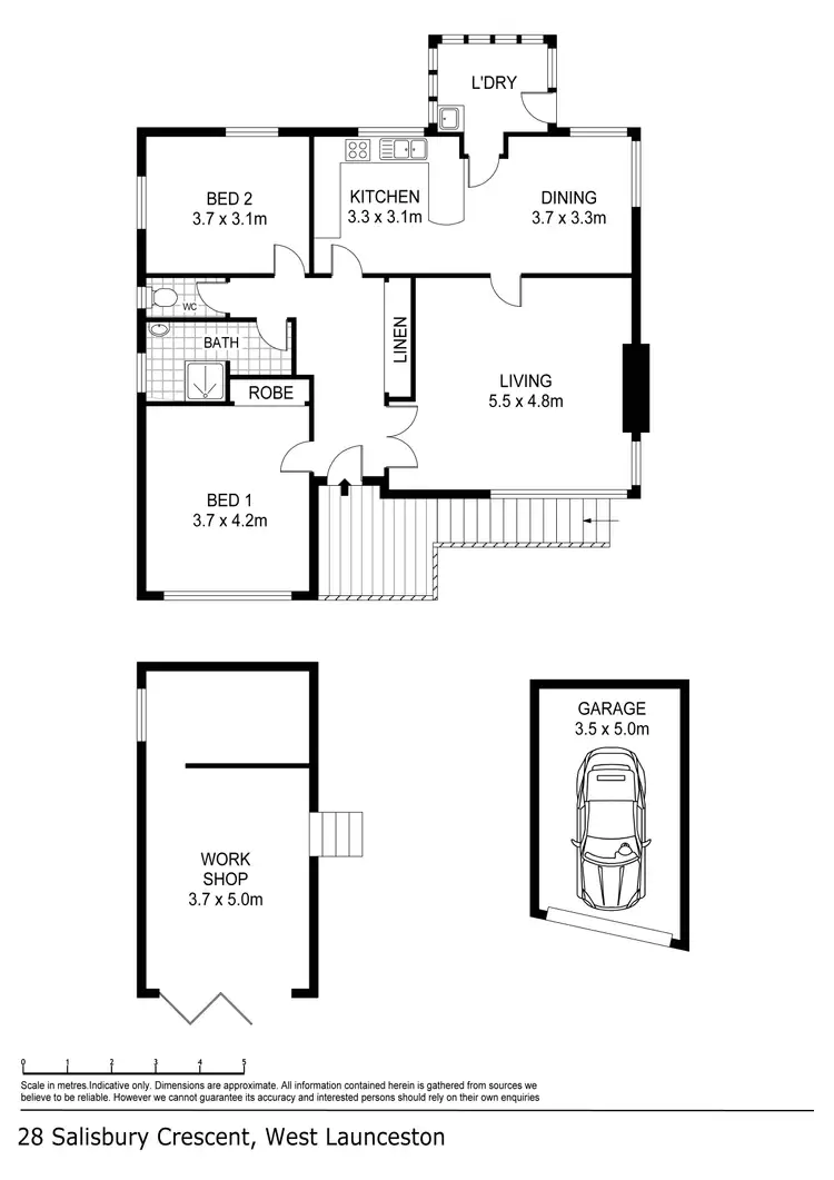 Floorplan of Homely house listing, 28 Salisbury Crescent, West Launceston TAS 7250