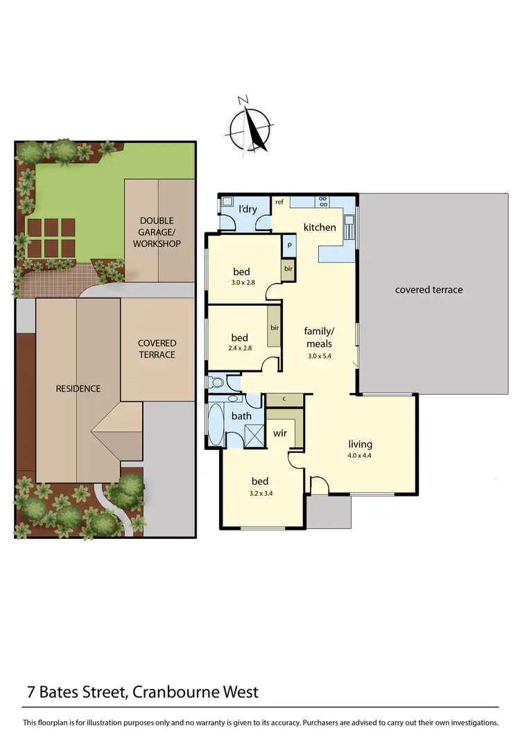 Floorplan of Homely house listing, 7 Bates Street, Cranbourne West VIC 3977
