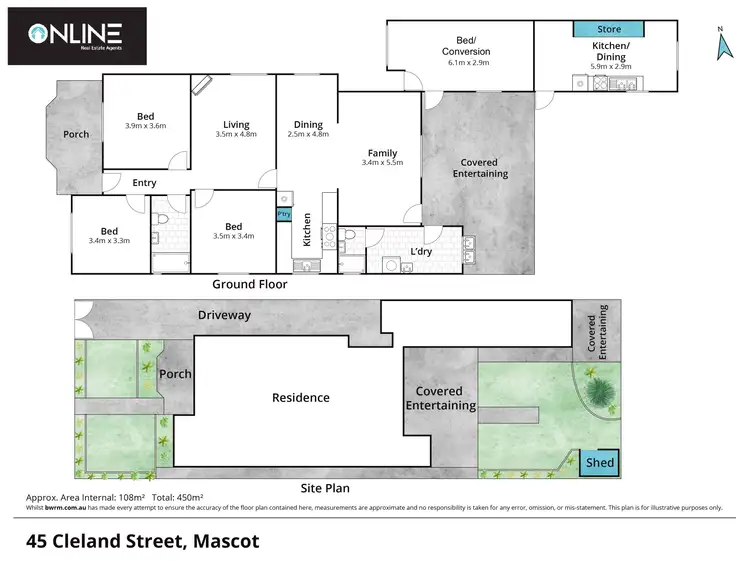 Floorplan of Homely house listing, 45 Cleland Street, Mascot NSW 2020
