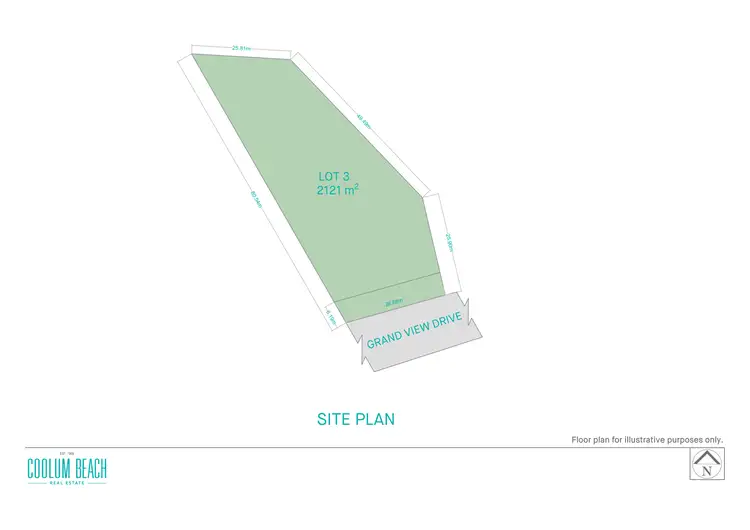 Floorplan of Homely land listing, 124 Grandview Drive, Coolum Beach QLD 4573