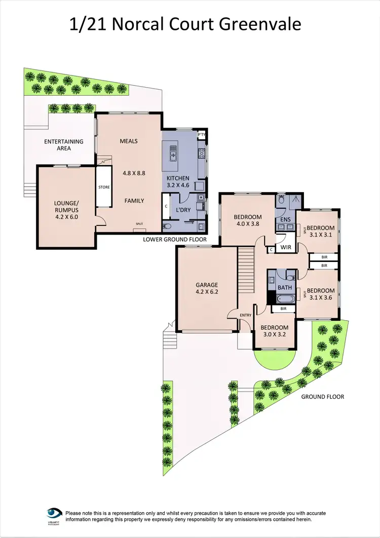 Floorplan of Homely house listing, 1/21 Norcal Court, Greenvale VIC 3059
