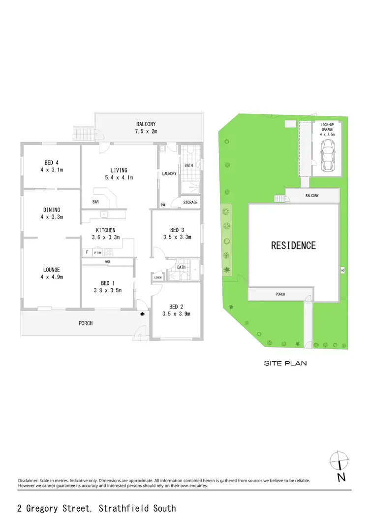Floorplan of Homely house listing, 2 Gregory Street, Strathfield South NSW 2136