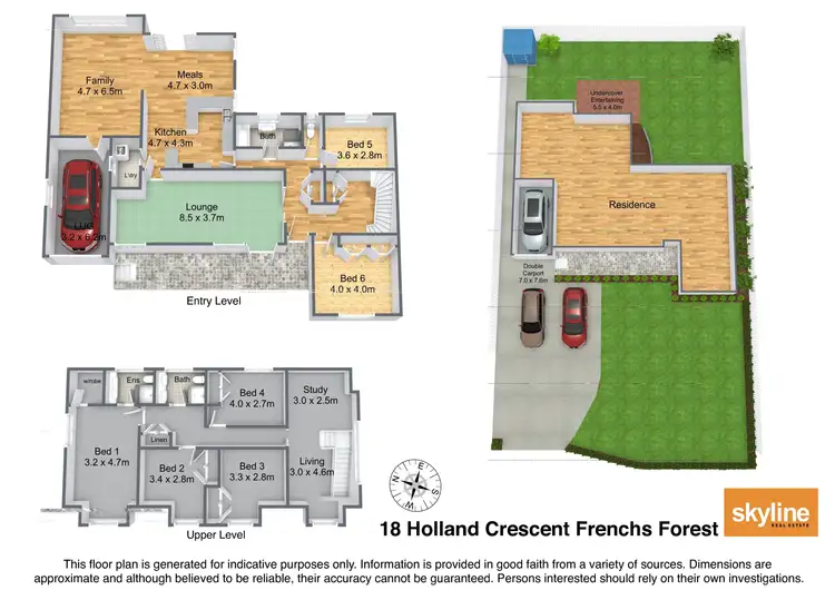Floorplan of Homely house listing, 18 Holland Crescent, Frenchs Forest NSW 2086