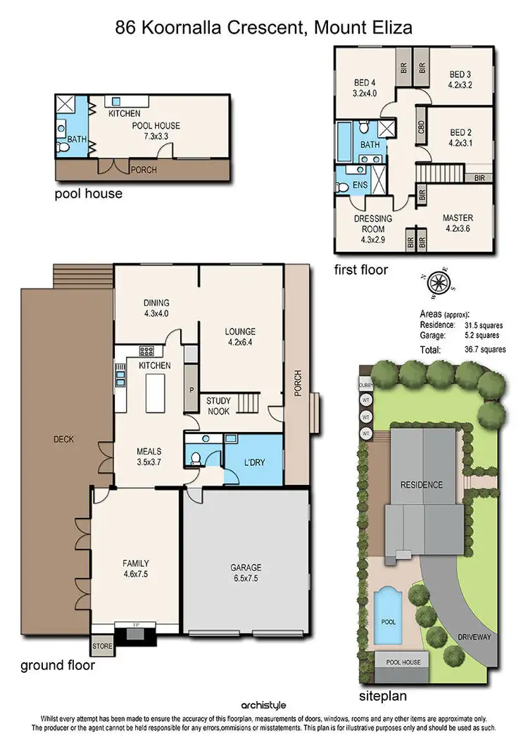 Floorplan of Homely house listing, 86 Koornalla Crescent, Mount Eliza VIC 3930