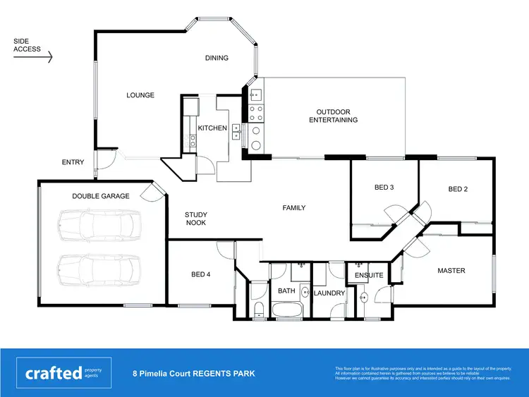 Floorplan of Homely house listing, 8 Pimelia Court, Regents Park QLD 4118