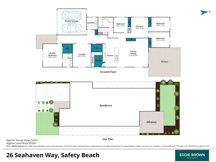 Floorplan of Homely house listing, 26 Seahaven Way, Safety Beach VIC 3936