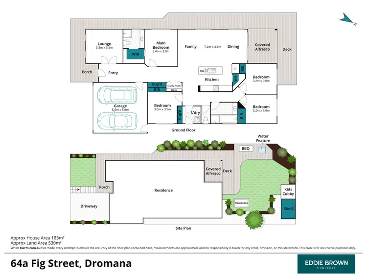 Floorplan of Homely house listing, 64A Fig Street, Dromana VIC 3936