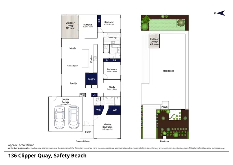 Floorplan of Homely house listing, 136 Clipper Quay, Safety Beach VIC 3936