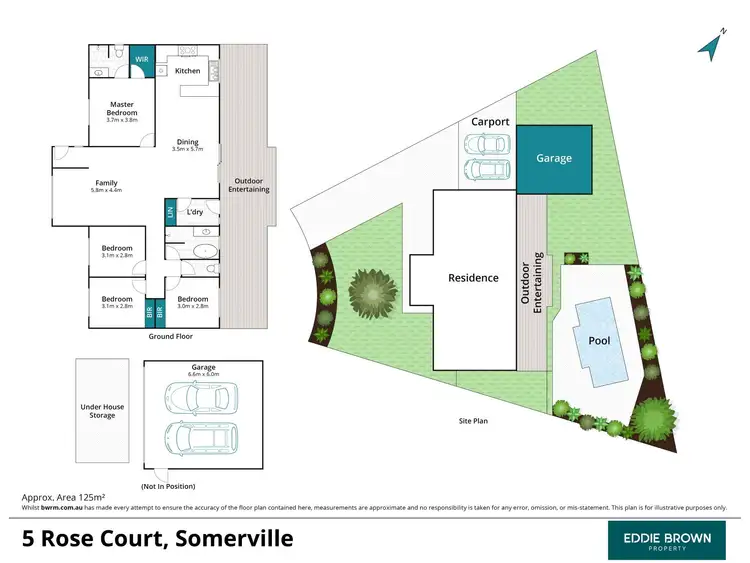 Floorplan of Homely house listing, 5 Rose Court, Somerville VIC 3912