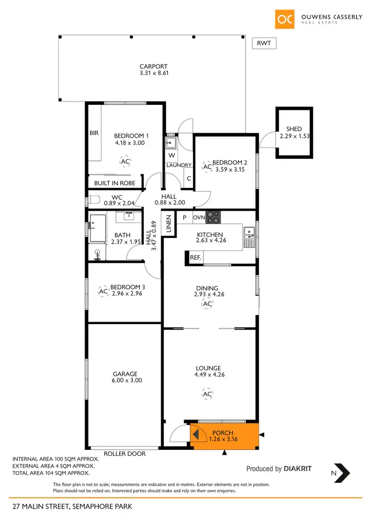 Floorplan of Homely house listing, 27 Malin Street, Semaphore Park SA 5019