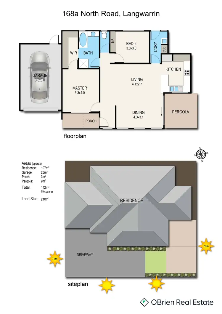 Floorplan of Homely unit listing, 168a North Road, Langwarrin VIC 3910