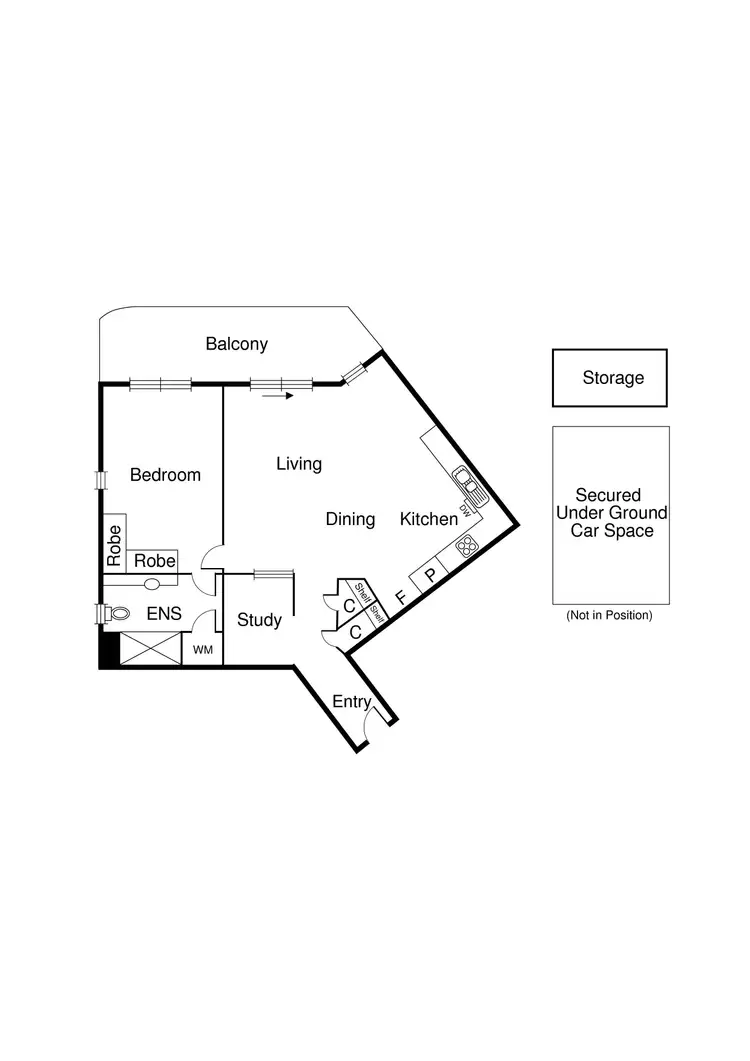 Floorplan of Homely apartment listing, 27/3 Seisman Place, Port Melbourne VIC 3207
