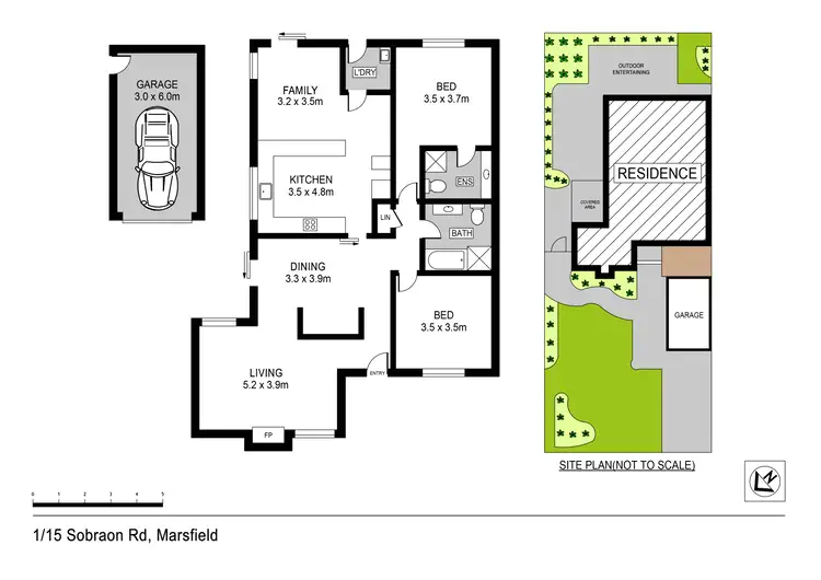 Floorplan of Homely villa listing, 1/15 Sobraon Road, Marsfield NSW 2122