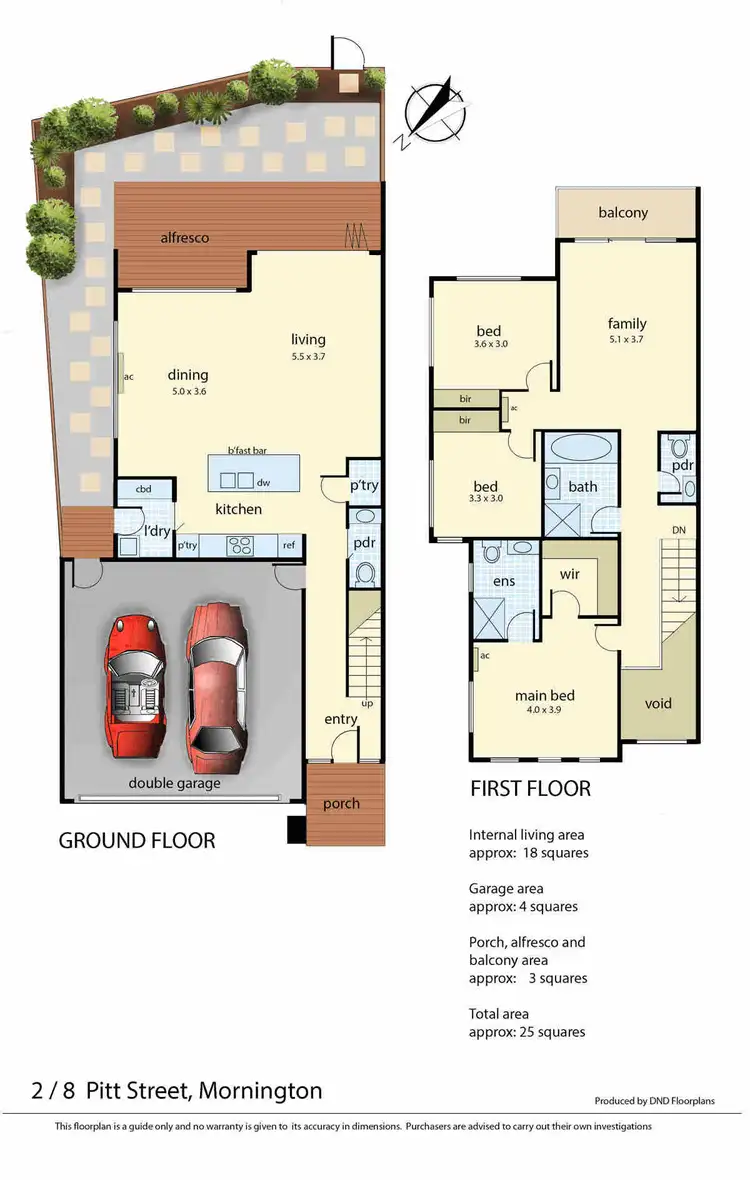 Floorplan of Homely townhouse listing, 2/8 Pitt Street, Mornington VIC 3931