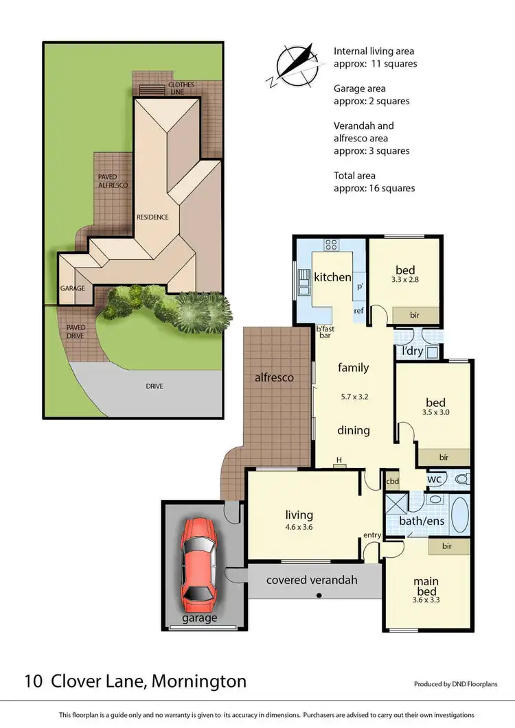Floorplan of Homely house listing, 10 Clover Lane, Mornington VIC 3931