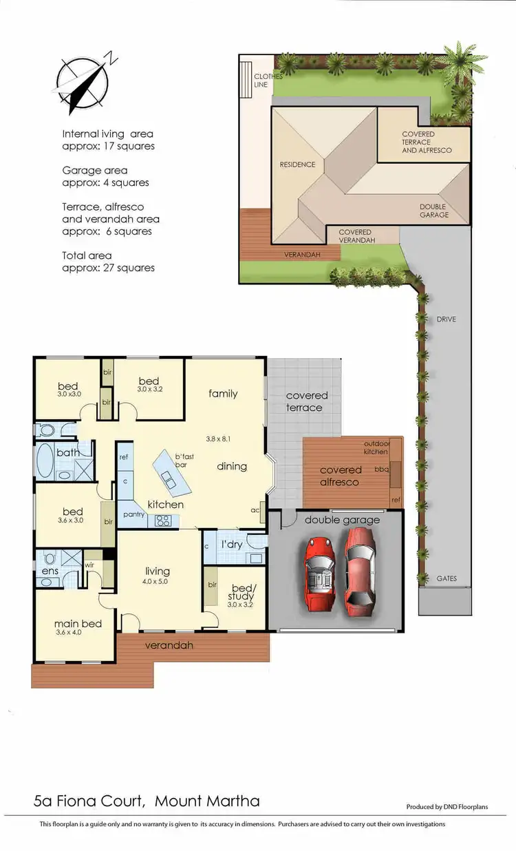 Floorplan of Homely house listing, 5A Fiona Court, Mount Martha VIC 3934
