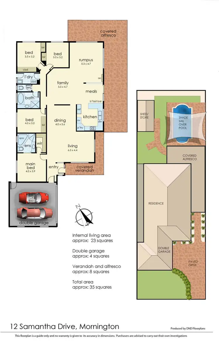 Floorplan of Homely house listing, 12 Samantha Drive, Mornington VIC 3931