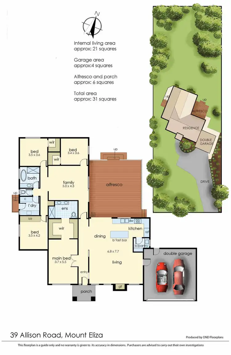 Floorplan of Homely house listing, 39 Allison Road, Mount Eliza VIC 3930