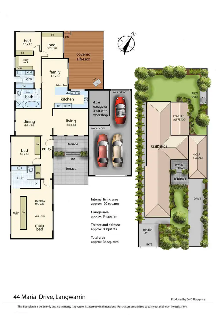 Floorplan of Homely house listing, 44 Maria Drive, Langwarrin VIC 3910
