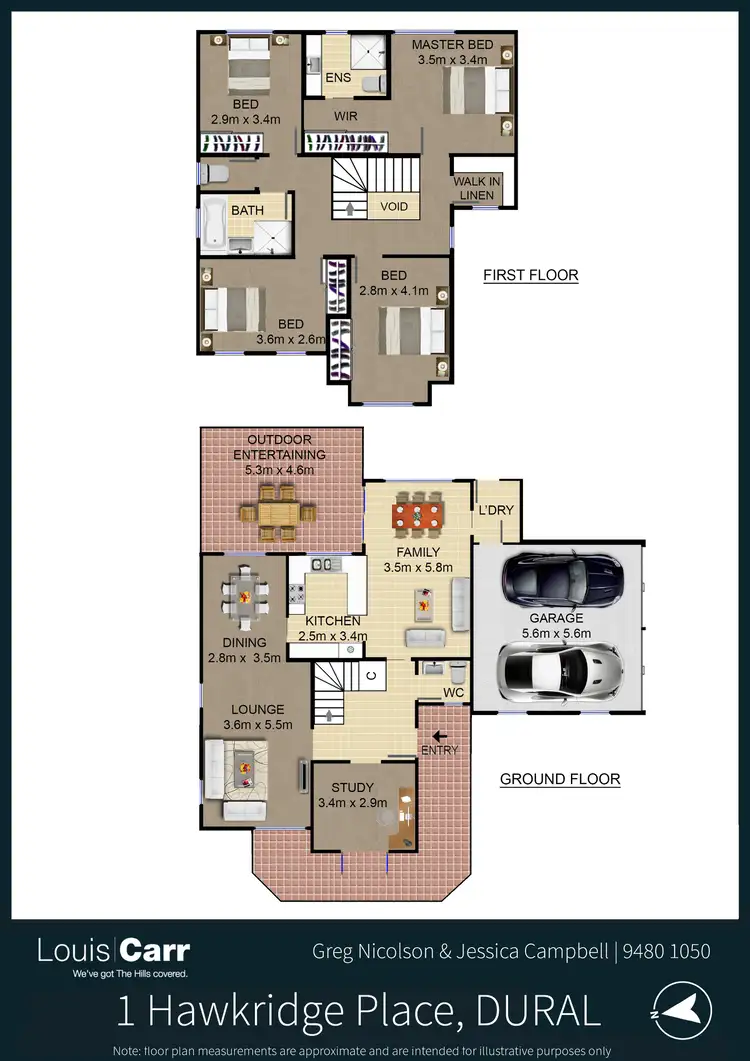 Floorplan of Homely house listing, 1 Hawkridge Place, Dural NSW 2158