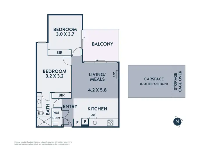 Floorplan of Homely apartment listing, 107/105 Dundas Street, Preston VIC 3072
