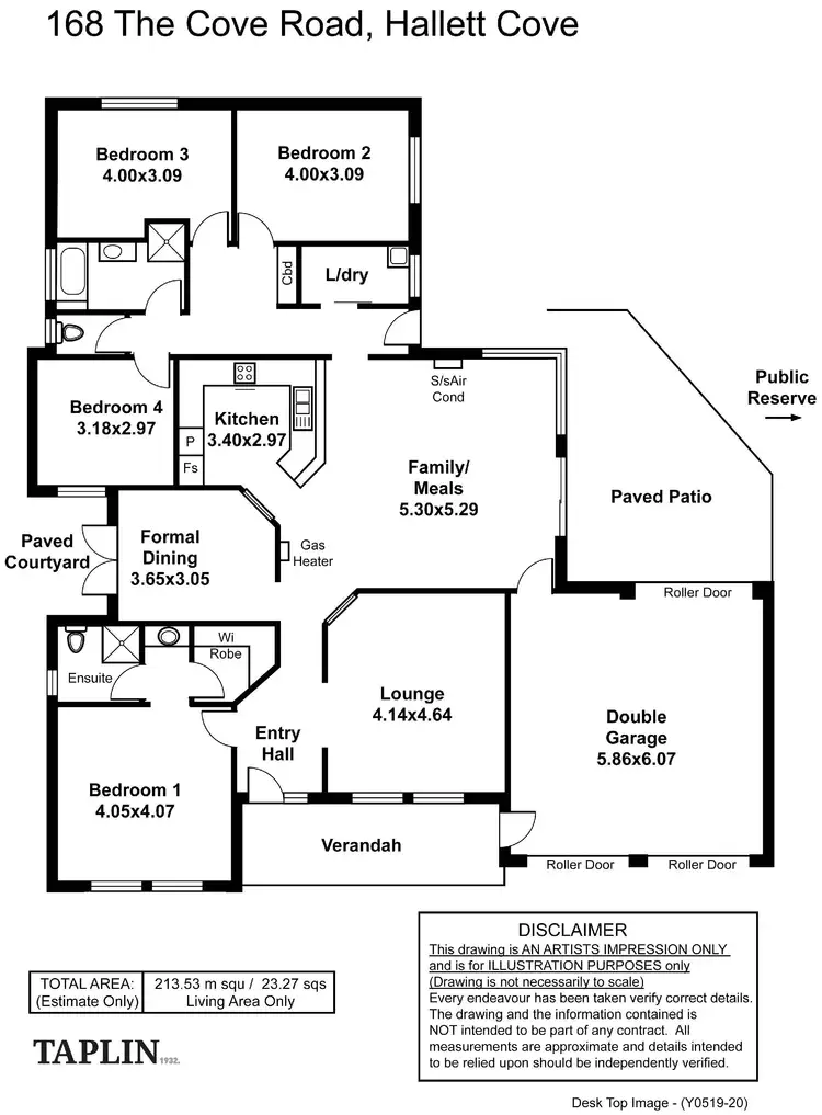 Floorplan of Homely house listing, 168 The Cove Road, Hallett Cove SA 5158