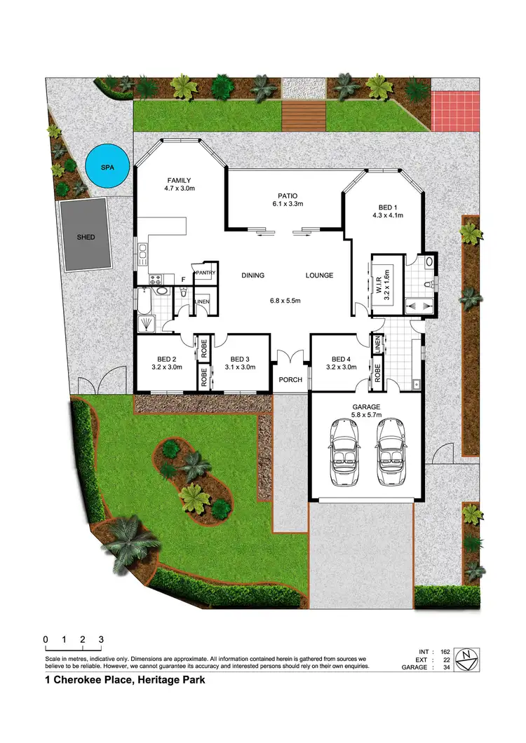 Floorplan of Homely house listing, 1 Cherokee Place, Heritage Park QLD 4118