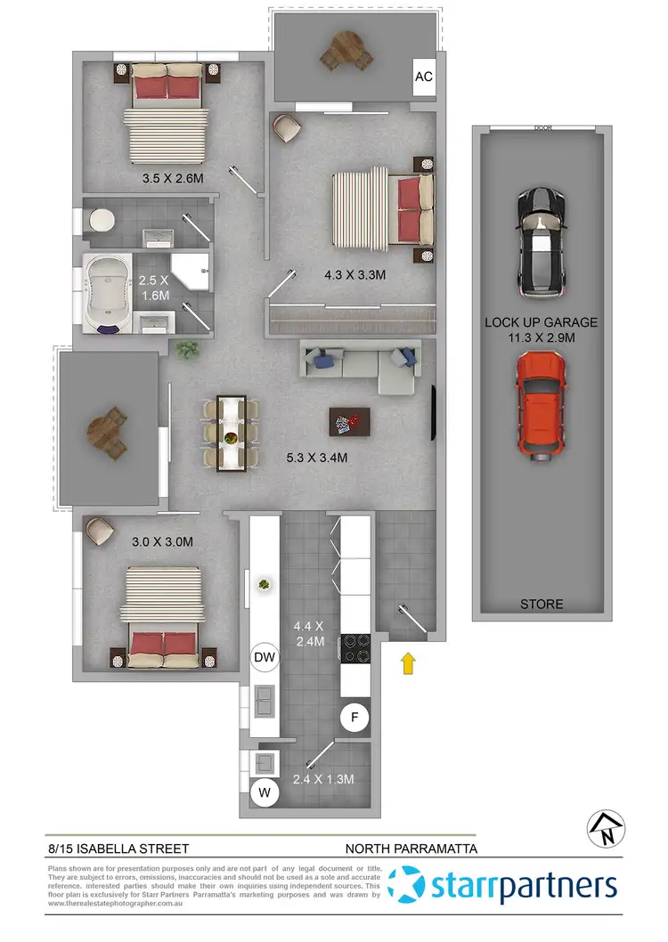 Floorplan of Homely apartment listing, 8/15-17 Isabella Street, North Parramatta NSW 2151