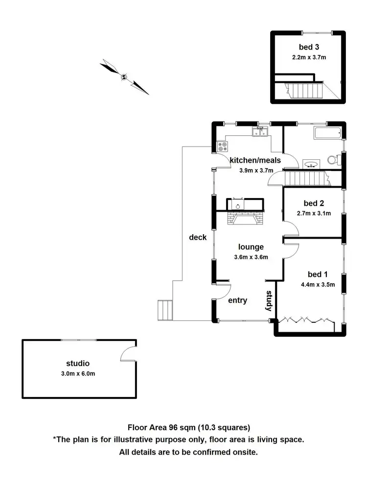 Floorplan of Homely house listing, 8 The Highway, Upwey VIC 3158