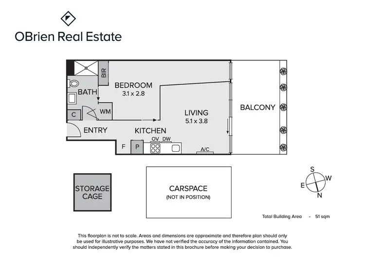 Floorplan of Homely apartment listing, 306/18 Mccombie Street, Elsternwick VIC 3185