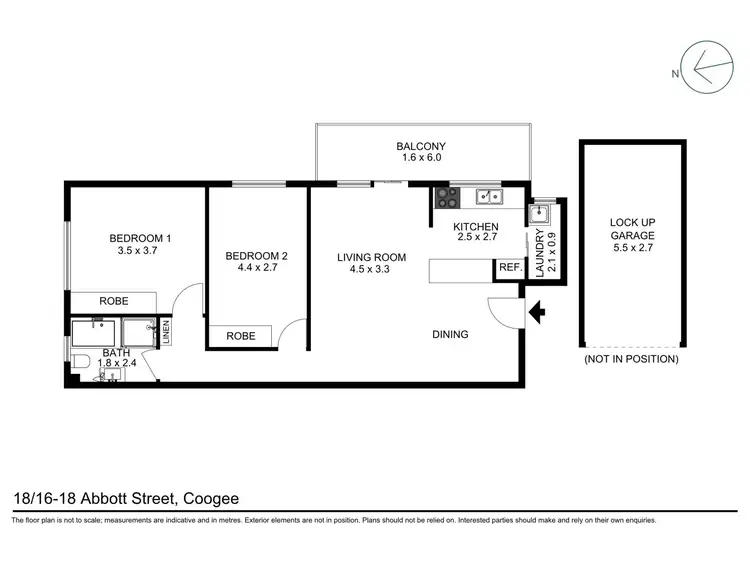 Floorplan of Homely apartment listing, 18/16-18 Abbott Street, Coogee NSW 2034