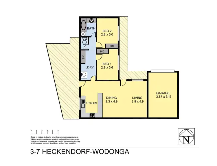 Floorplan of Homely unit listing, 3/7 Heckendorf Road, Wodonga VIC 3690