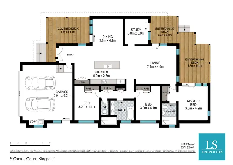 Floorplan of Homely house listing, 9 Cactus Court, Kingscliff NSW 2487