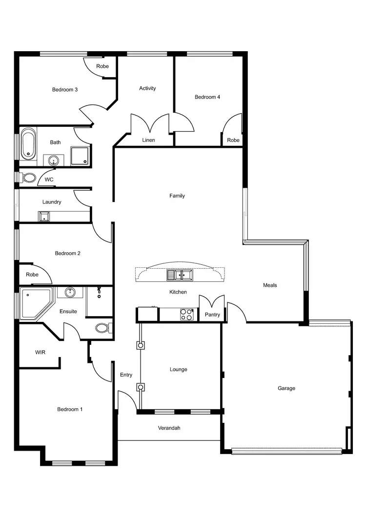 Floorplan of Homely house listing, 4 Lawson Road, Dalyellup WA 6230