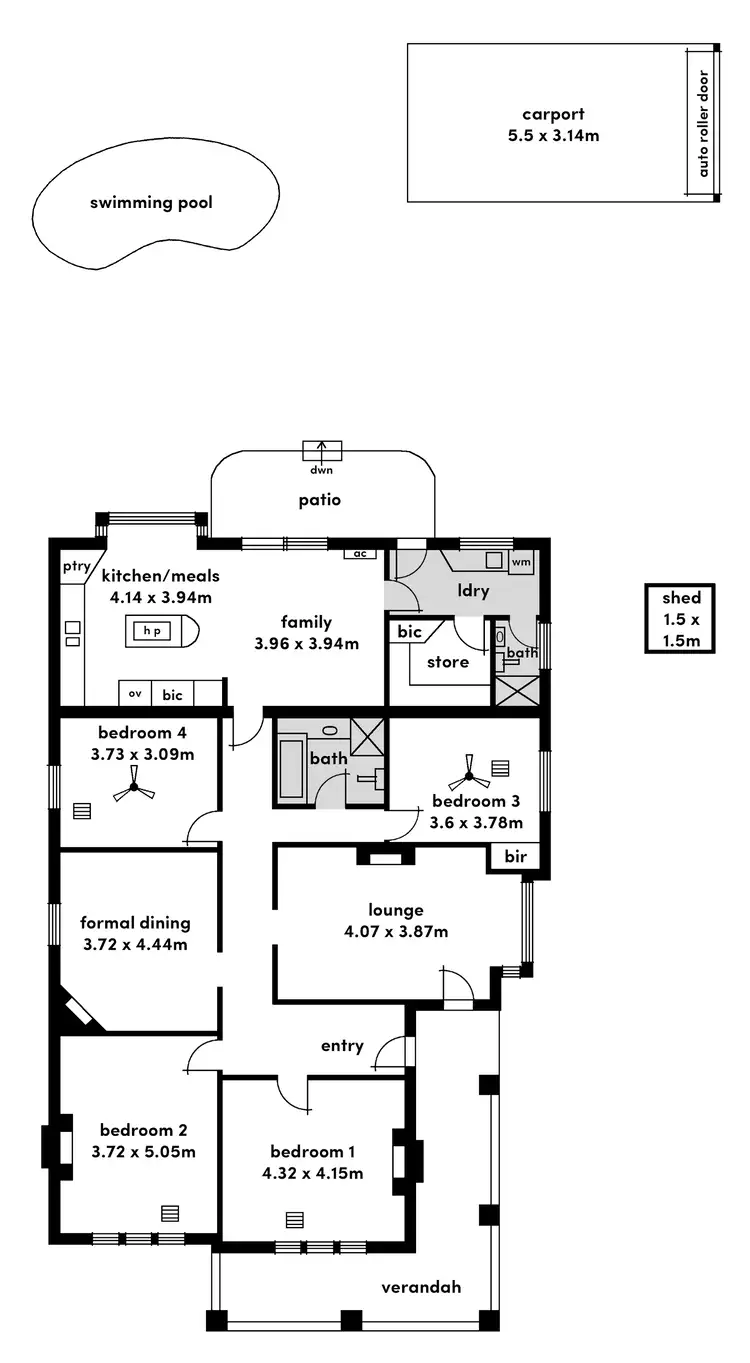 Floorplan of Homely house listing, 1 The Grove, Dulwich SA 5065