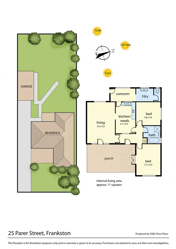 Floorplan of Homely house listing, 25 Parer Street, Frankston VIC 3199