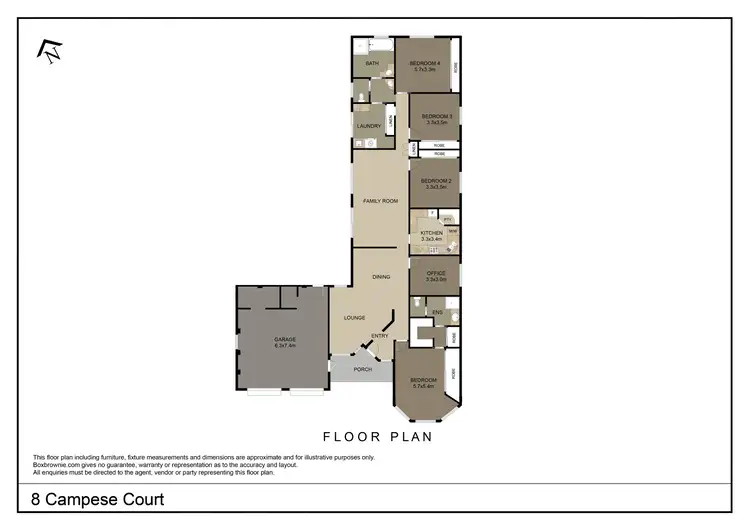 Floorplan of Homely house listing, 8 Campese Court, Dubbo NSW 2830