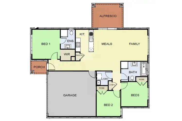 Floorplan of Homely house listing, 5a Cross Street, Kangaroo Flat VIC 3555