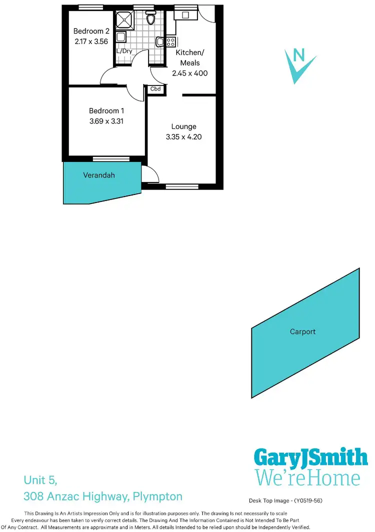 Floorplan of Homely unit listing, 5/308 Anzac Highway, Plympton SA 5038