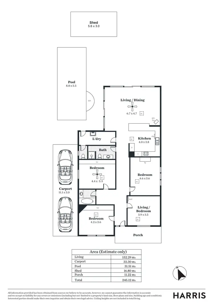 Floorplan of Homely house listing, 19 Glenford Avenue, Myrtle Bank SA 5064