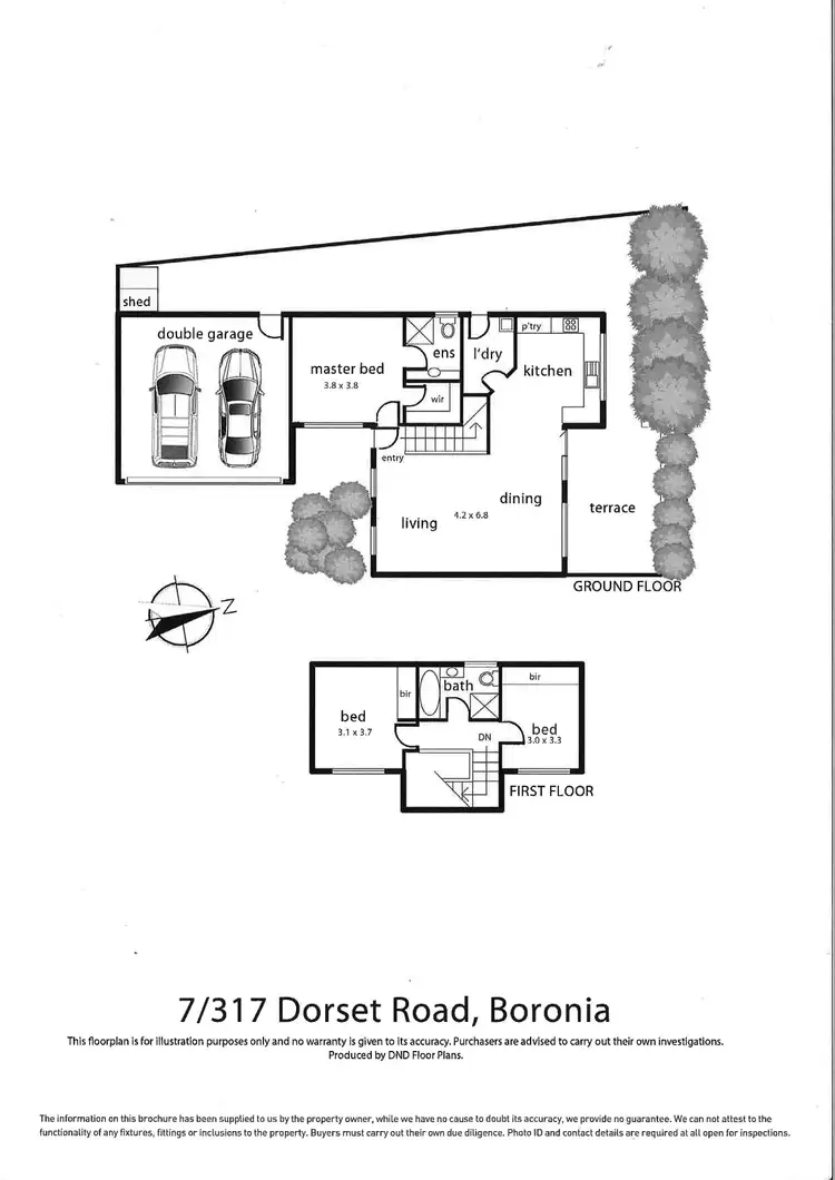 Floorplan of Homely unit listing, 7/317 Dorset Road, Boronia VIC 3155