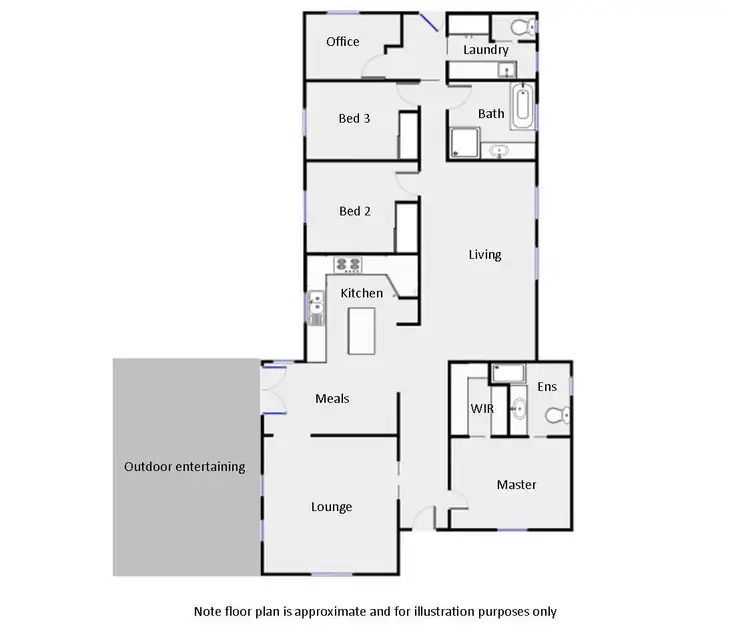 Floorplan of Homely house listing, 151 Campbell Avenue, Irymple VIC 3498