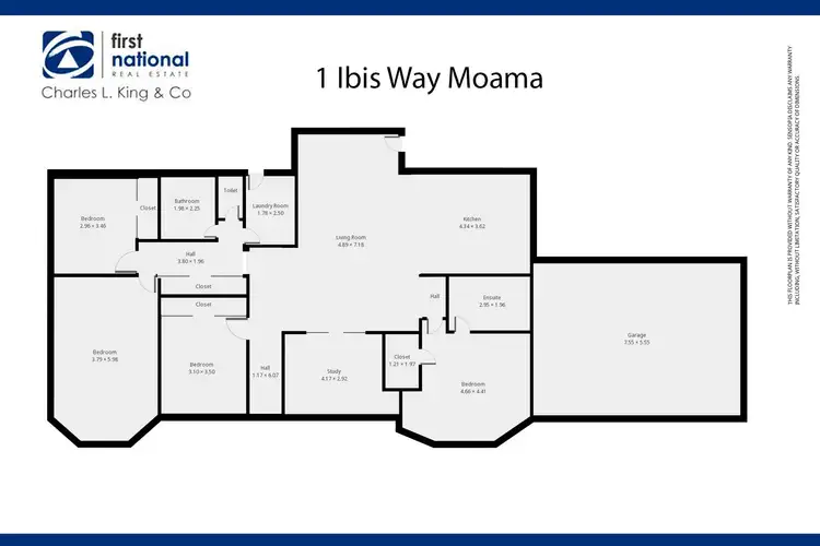 Floorplan of Homely house listing, 1 Ibis Way, Moama NSW 2731