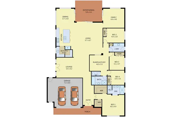Floorplan of Homely house listing, 18 Wallaroo Avenue, Strathfieldsaye VIC 3551