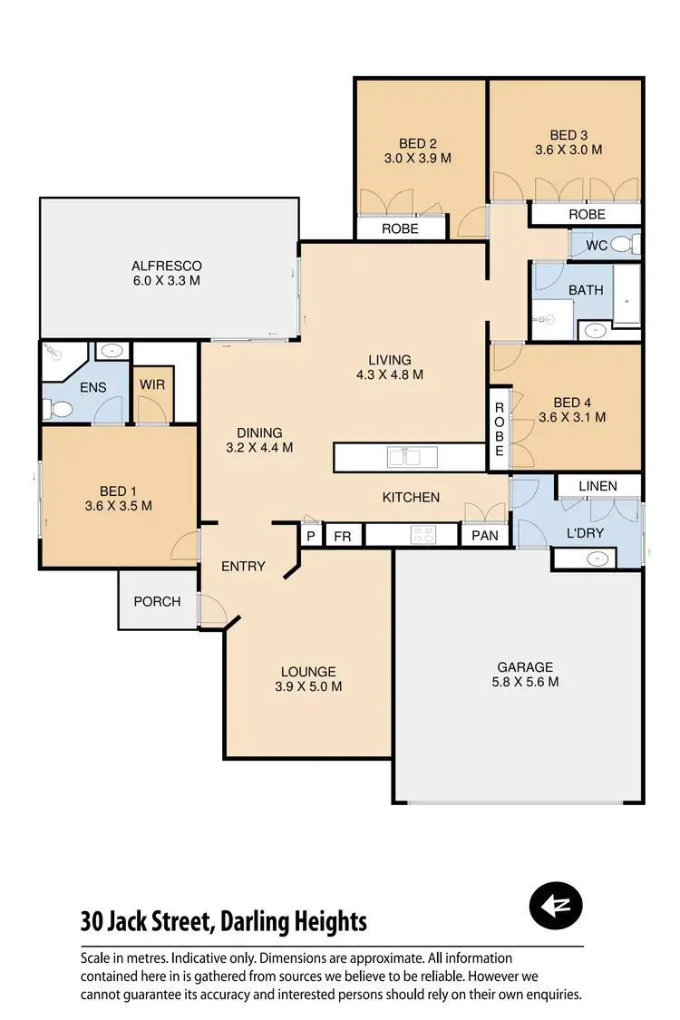 Floorplan of Homely house listing, 30 Jack Street, Darling Heights QLD 4350