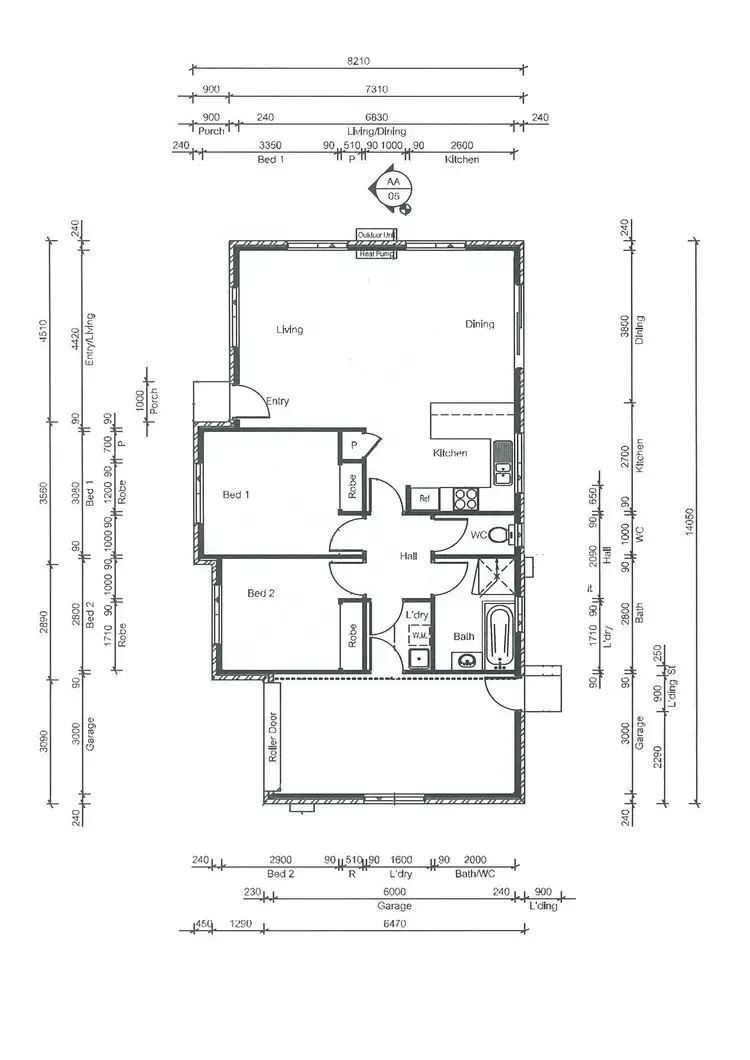 Floorplan of Homely unit listing, 1 & 2/12 MacKenzie Crescent, Latrobe TAS 7307