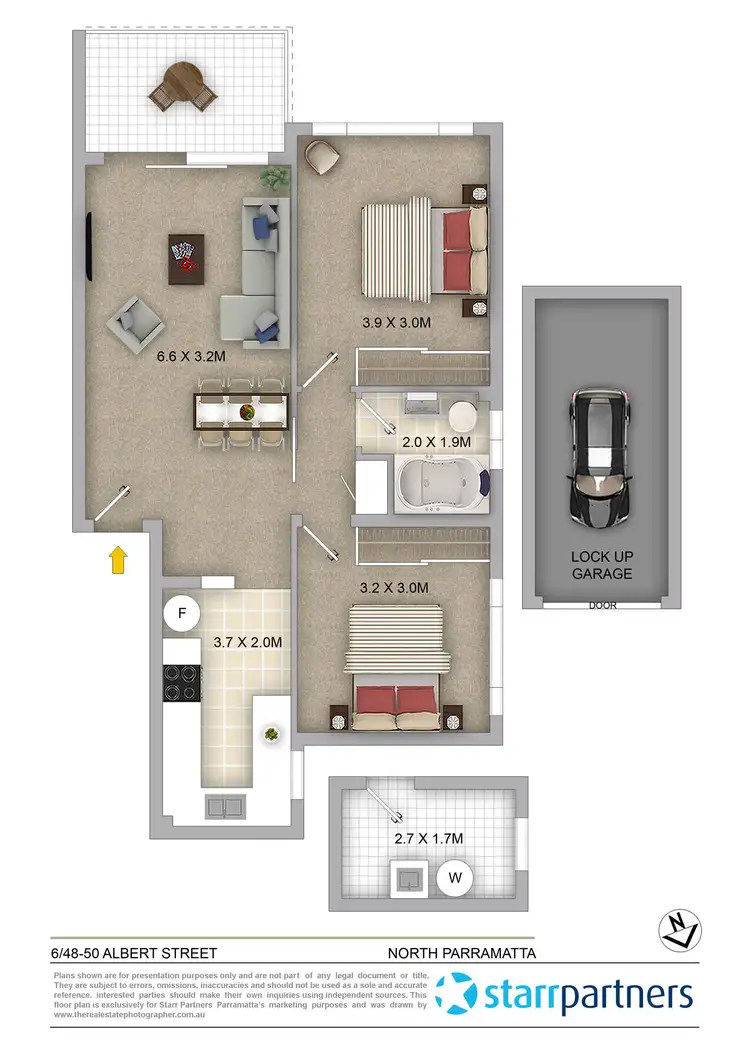 Floorplan of Homely unit listing, 6/48-50 Albert Street, North Parramatta NSW 2151